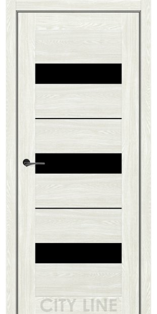 Межкомнатные двери CityLine Express SORANA korfad-express-sorana-dub-angora-cityline-express-s-cernym-steklom